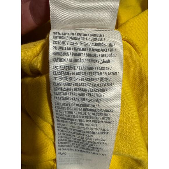 Abercrombie & Fitch Y2K Yellow Fitted Long Sleeve Tee (S) - Picture 6 of 7